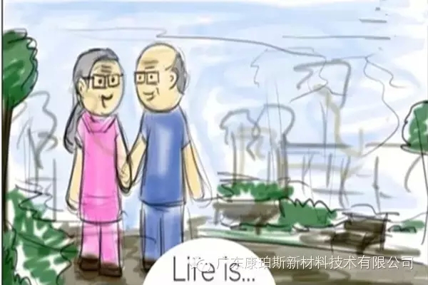 人生就是。。。 牽著老伴的手，享受屬于自己的夕陽，執(zhí)子之手，與子偕老......